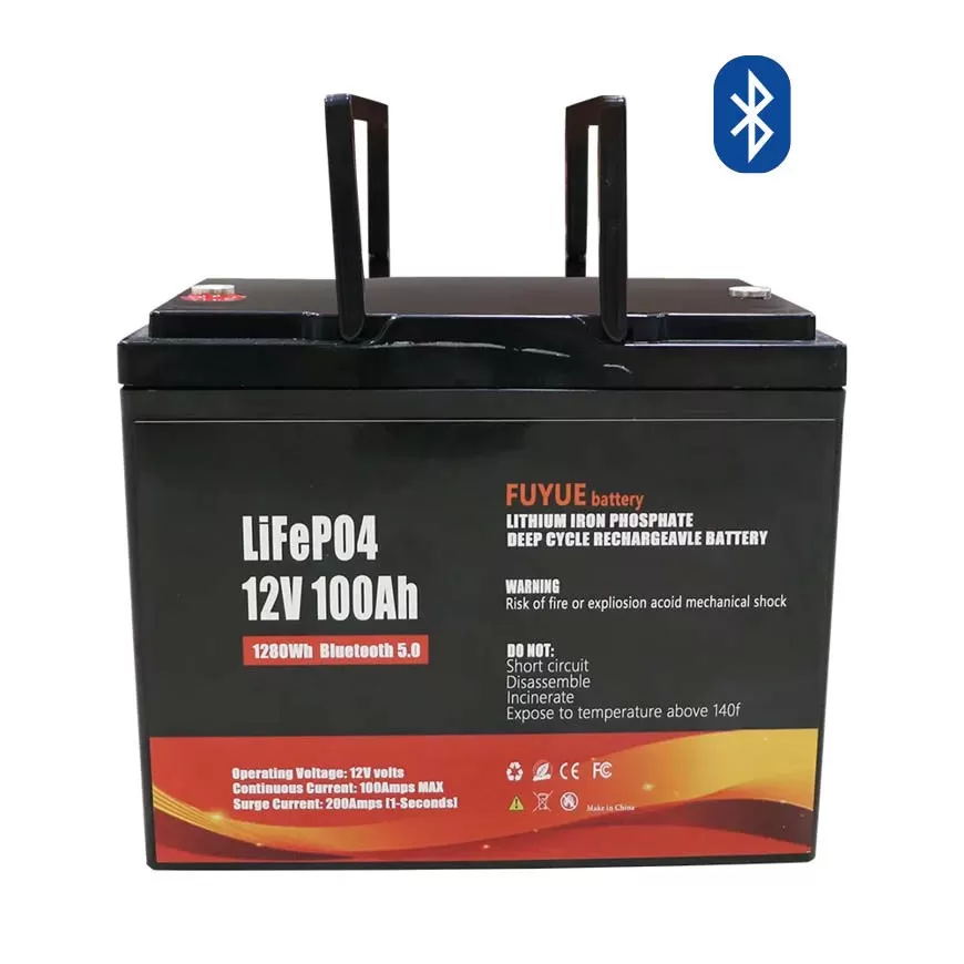 LiFePO4Литий-железо-фосфатныйаккумулятор100Ач12.8В+Bluetoothмодуль